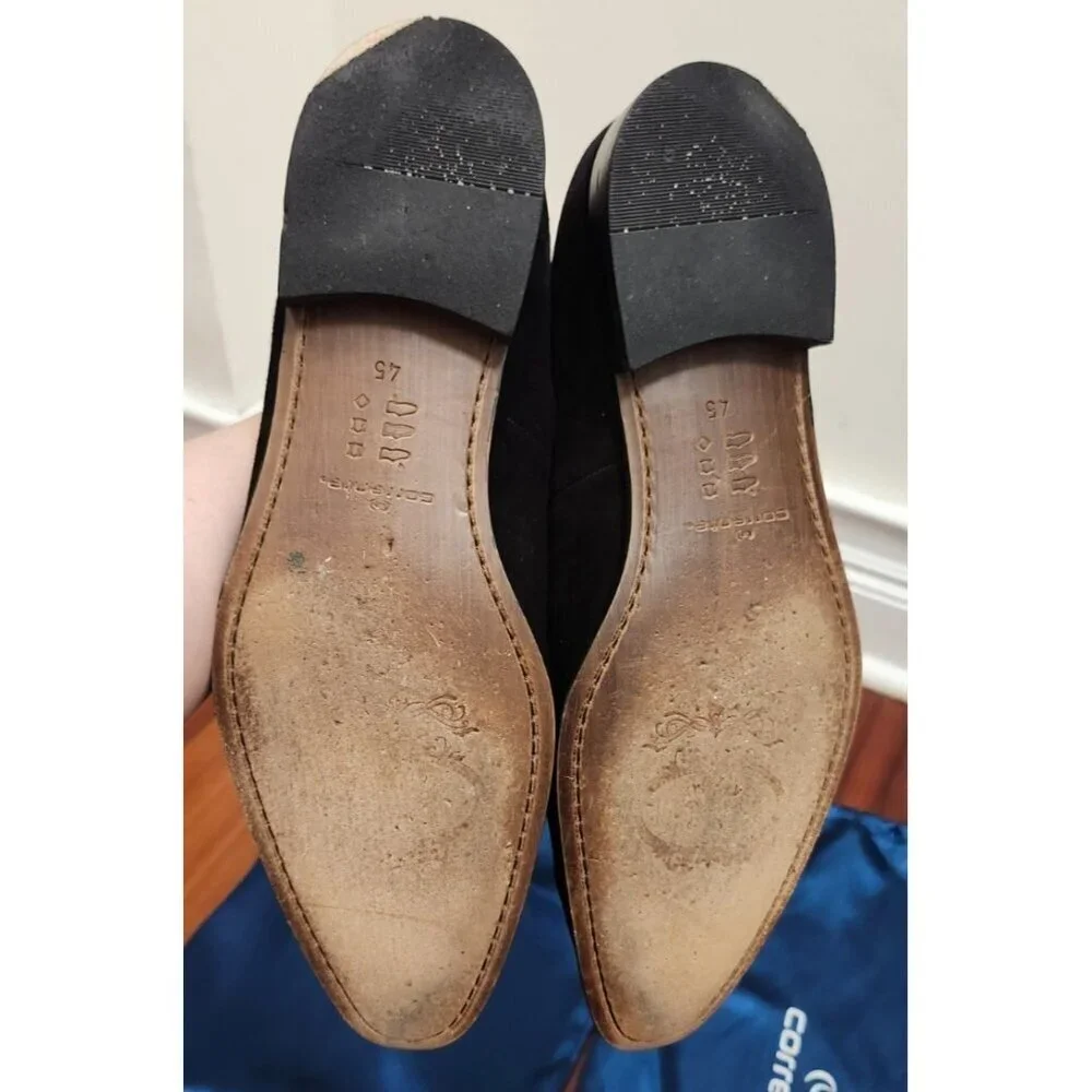 Corrente Pelle line Suede Tassel Loafer Black + Red Size EU 45